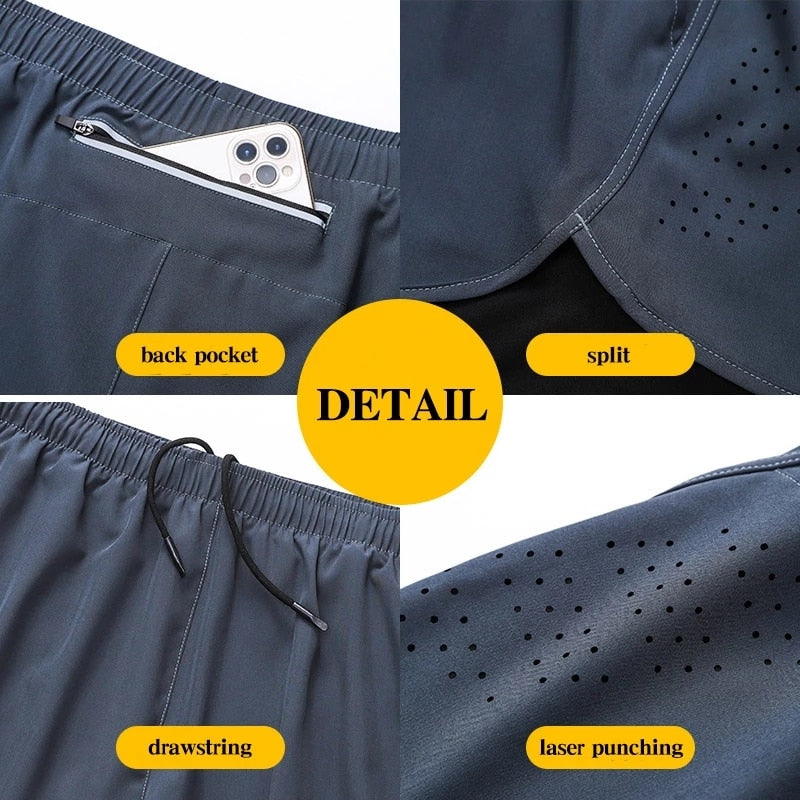 Men's 2 In 1 Gym Shorts