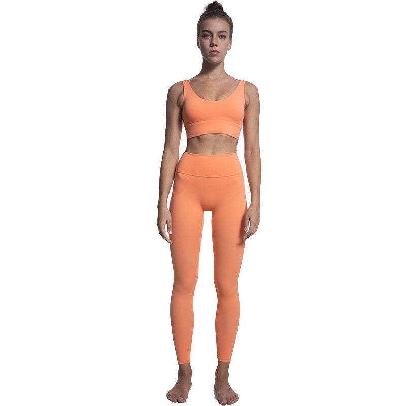 2 Piece Sports Bra and Leggings Set