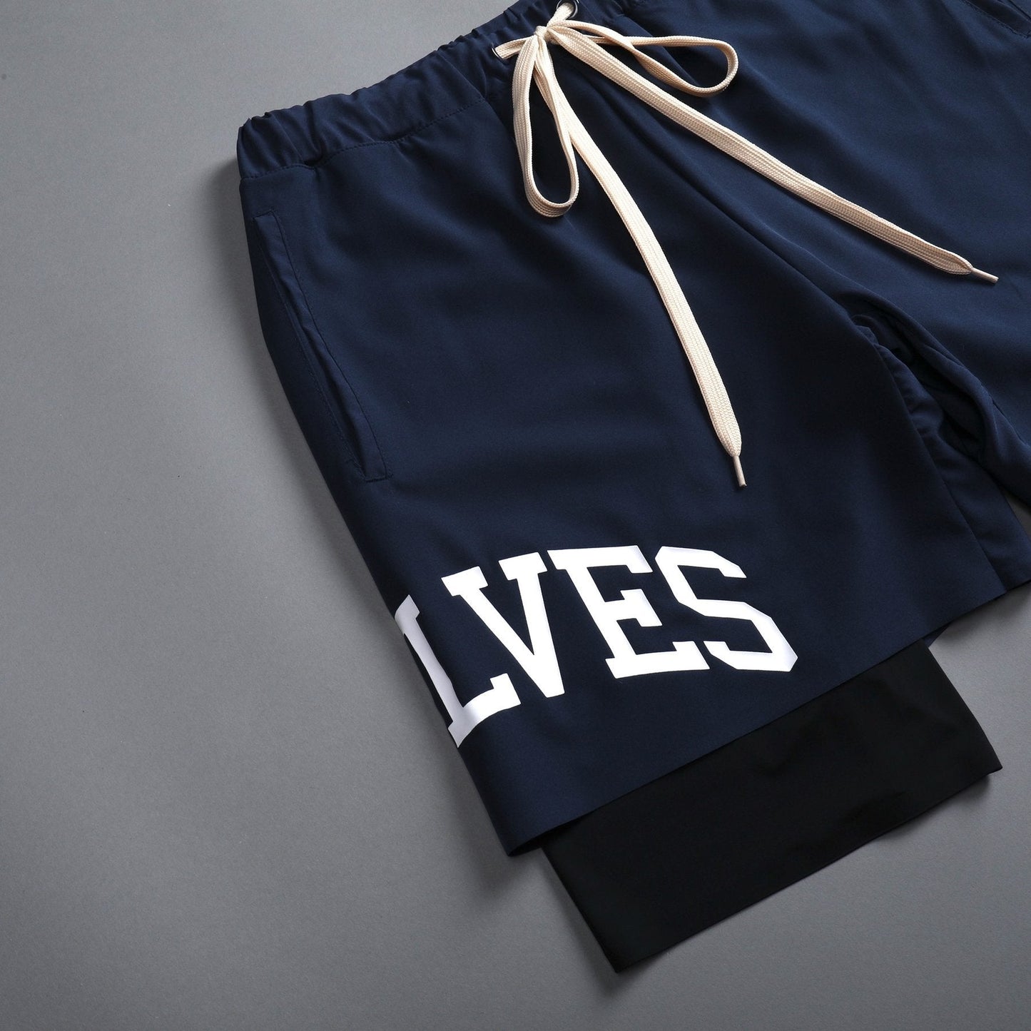 Wolves 2-in-1 Compression Shorts