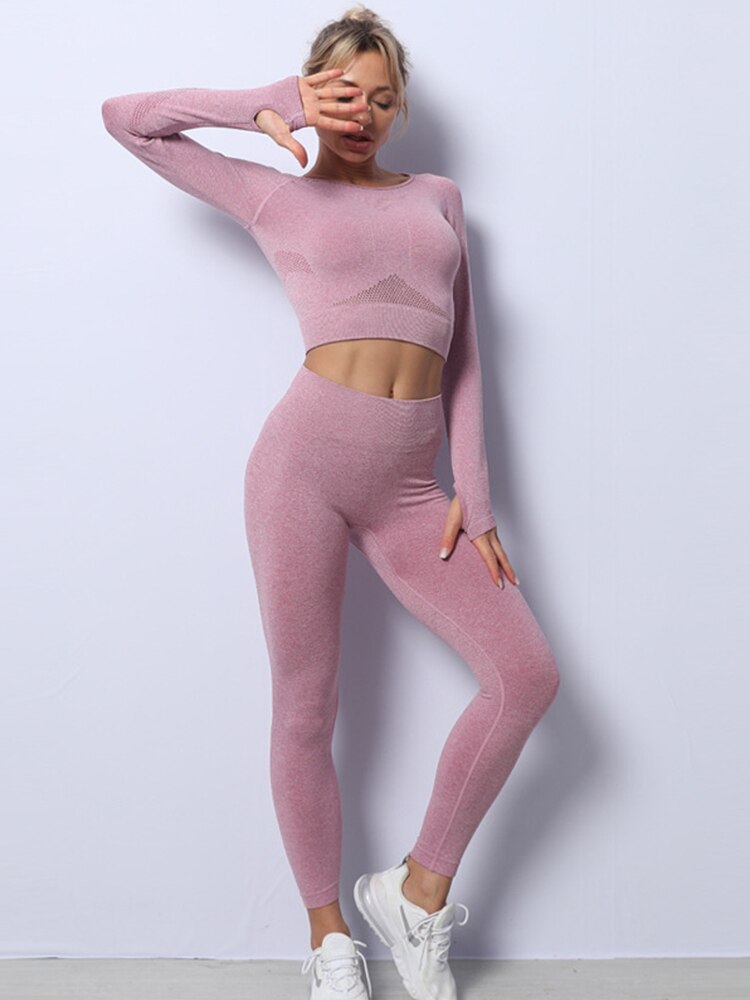 Women 2 Pieces Workout Outfit