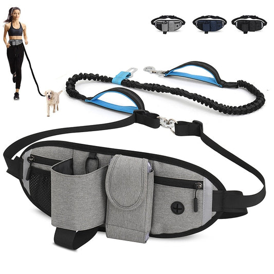 Dog Running Waist Bag And Leash
