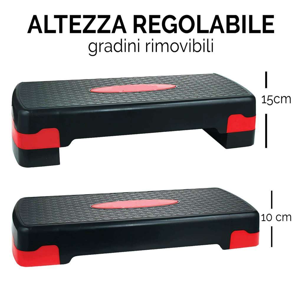 Step Fitness Aerobica con Gradino Regolabile