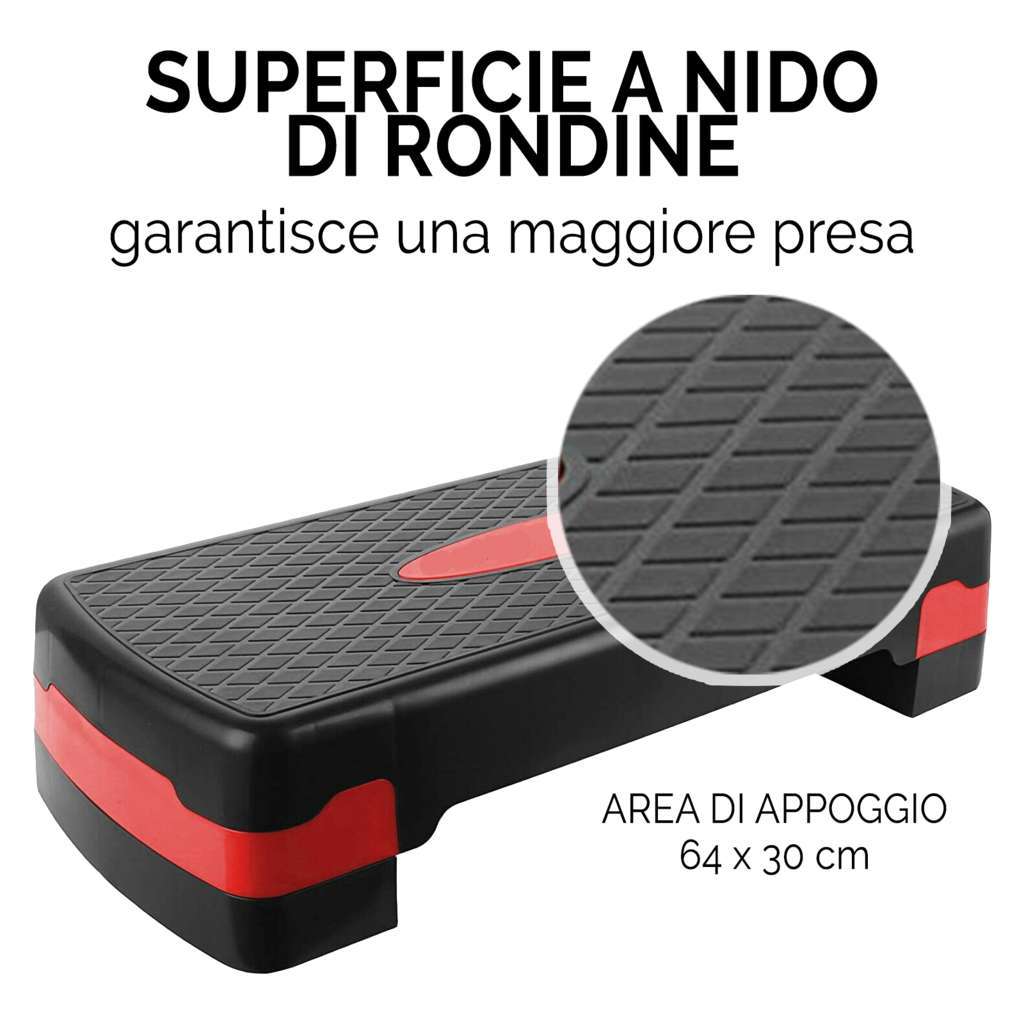Step Fitness Aerobica con Gradino Regolabile