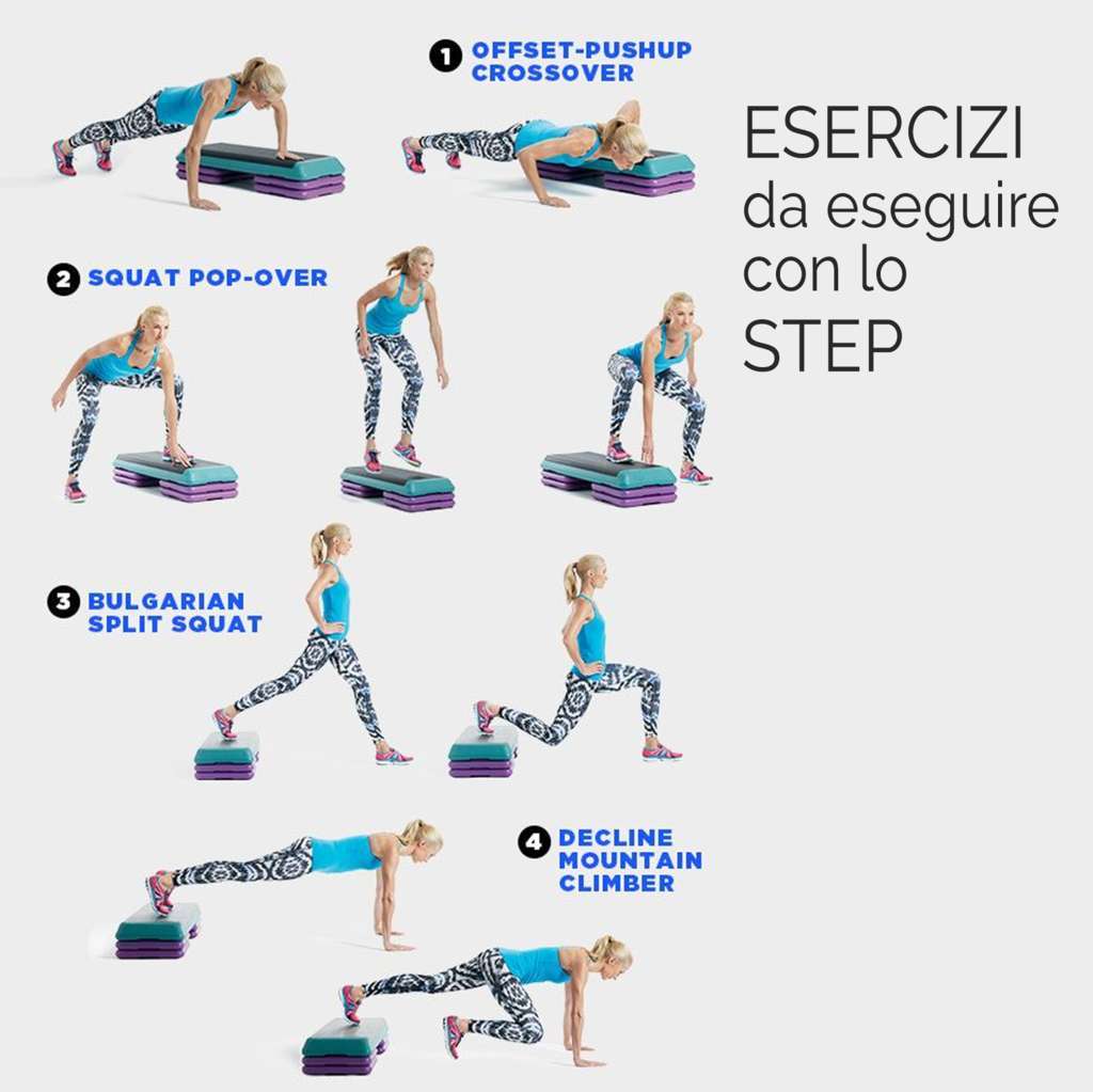 Step Fitness Aerobica con Gradino Regolabile