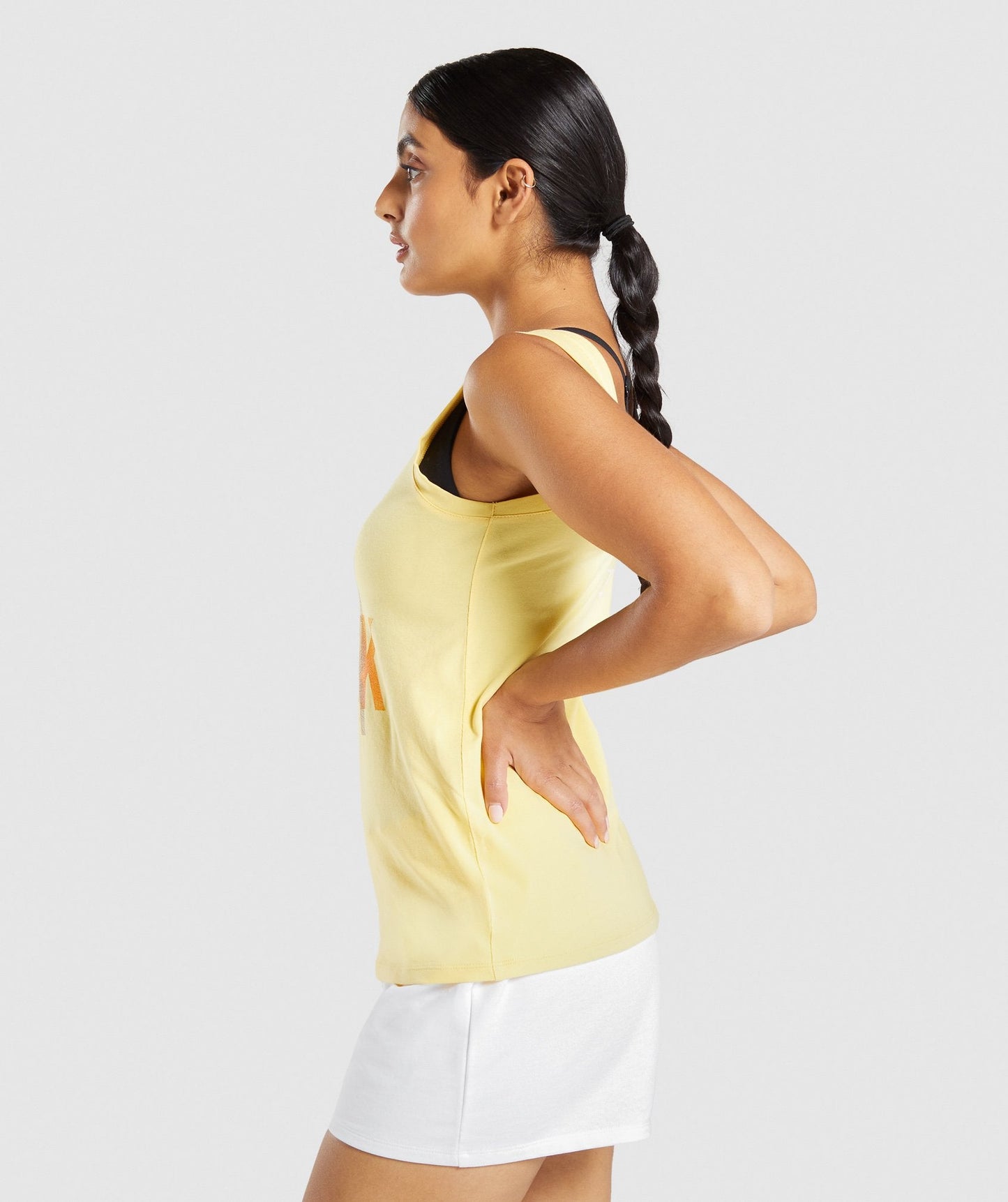 Gymshark Strobe Graphic Tank - Light Yellow