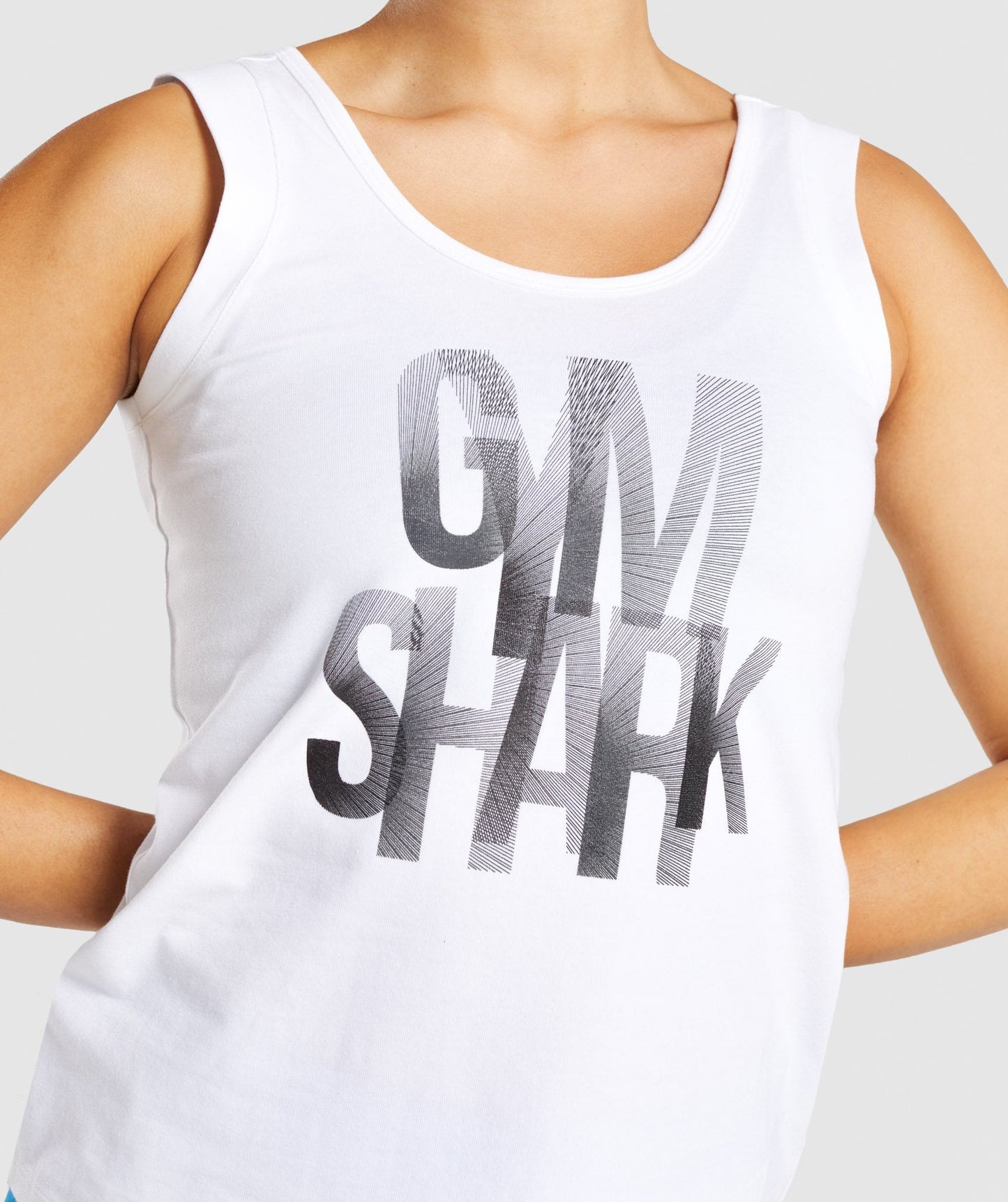 Gymshark Strobe Graphic Tank - White
