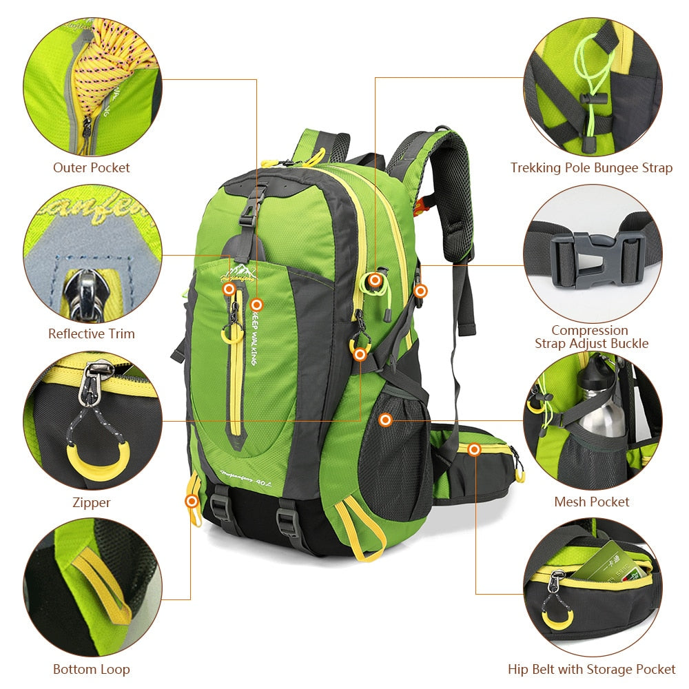 40L Waterproof Climbing / Hiking Rucksack