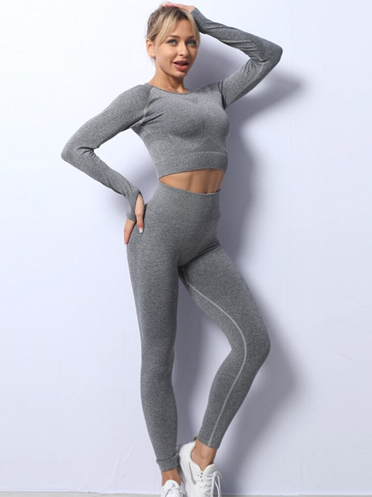 Women 2 Pieces Workout Outfit