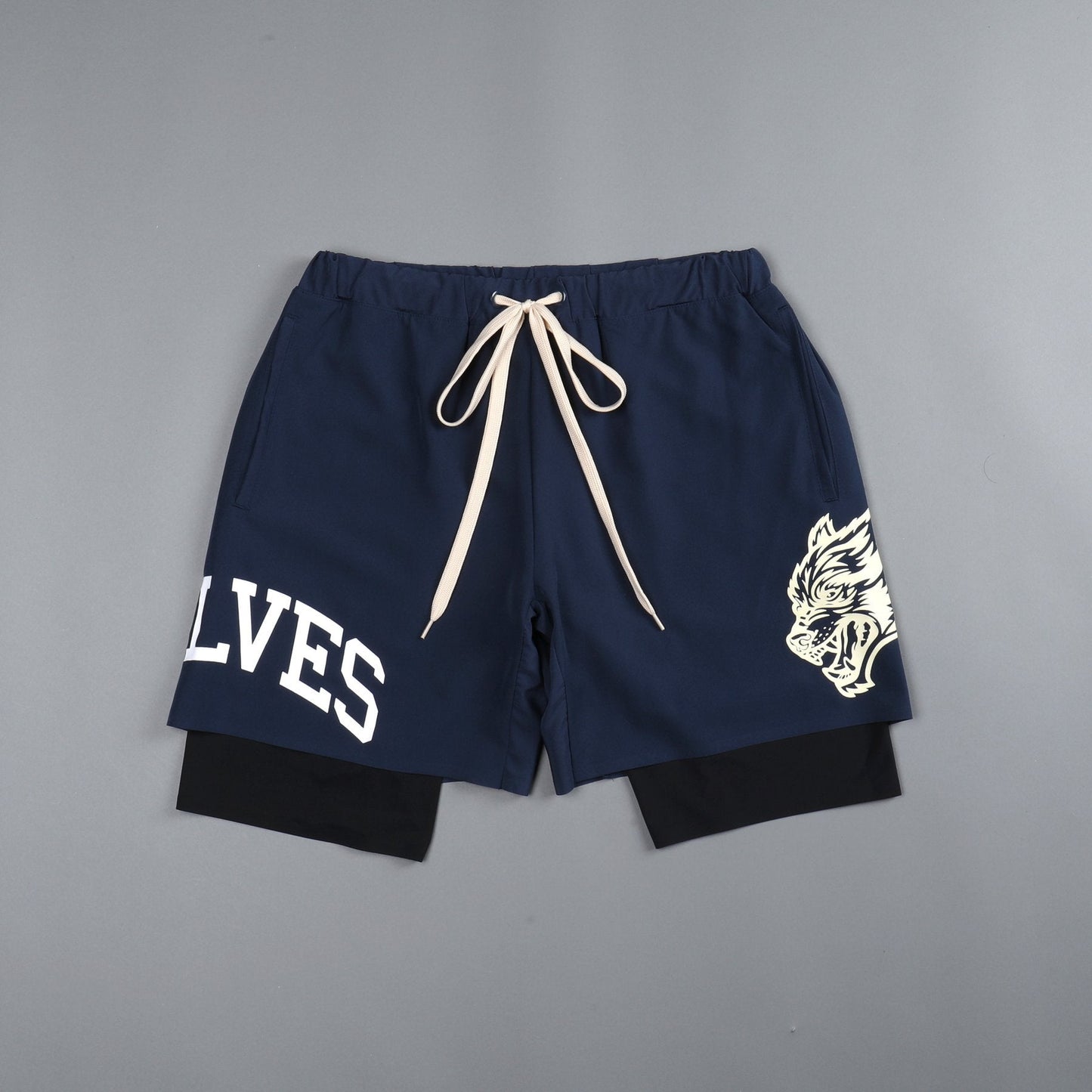 Wolves 2-in-1 Compression Shorts