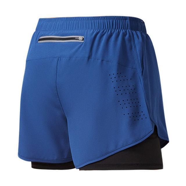 Men's 2 In 1 Gym Shorts