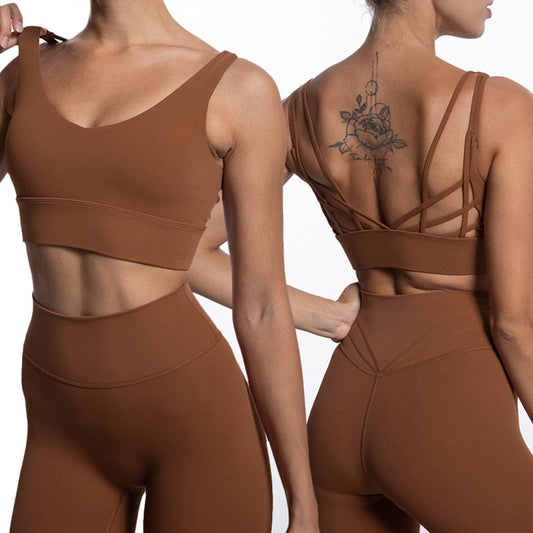 2 Piece Sports Bra and Leggings Set