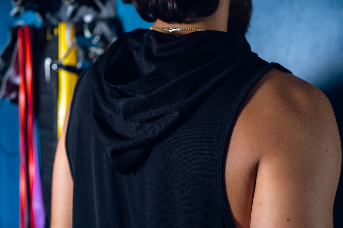 Hoodie tank top black