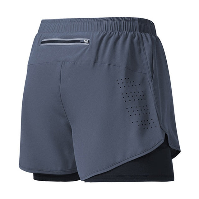 Men's 2 In 1 Gym Shorts