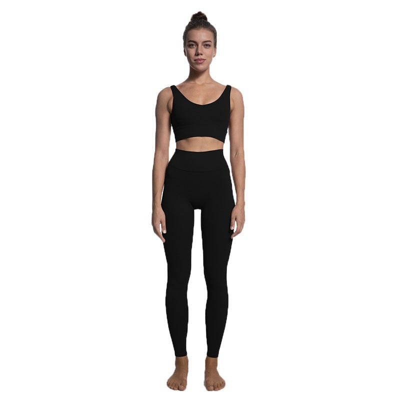 2 Piece Sports Bra and Leggings Set