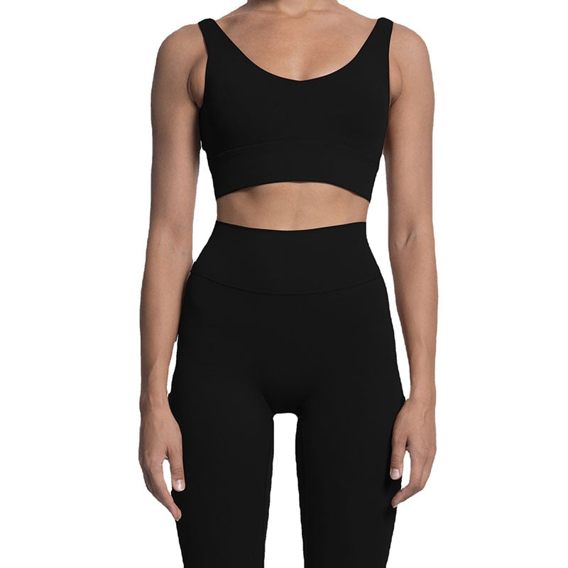 2 Piece Sports Bra and Leggings Set