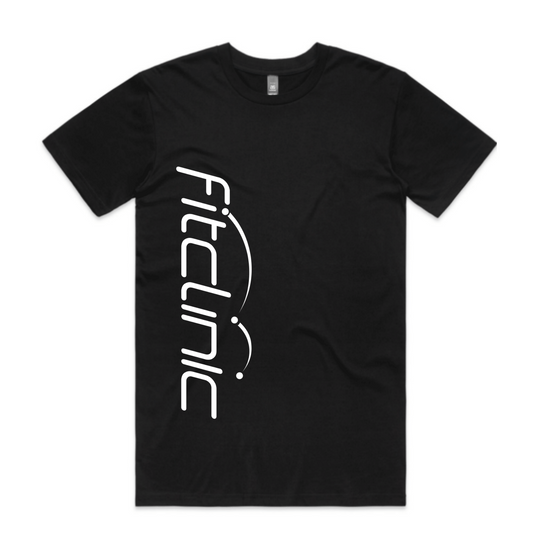 Men's Fit Clinic Original Logo Vertical B&W Tee