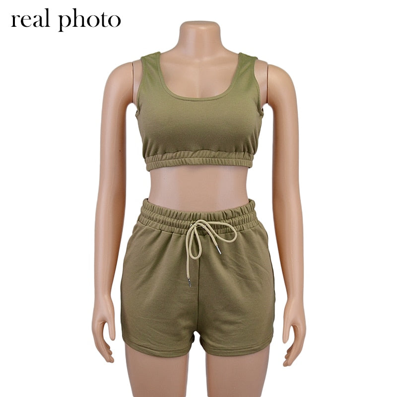 Women Tank Top And Shorts Sets