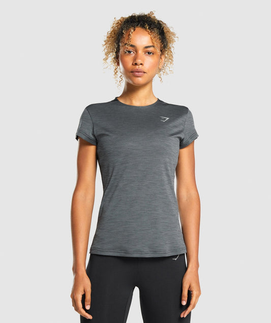 Gymshark Speed T-Shirt - Charcoal Marl