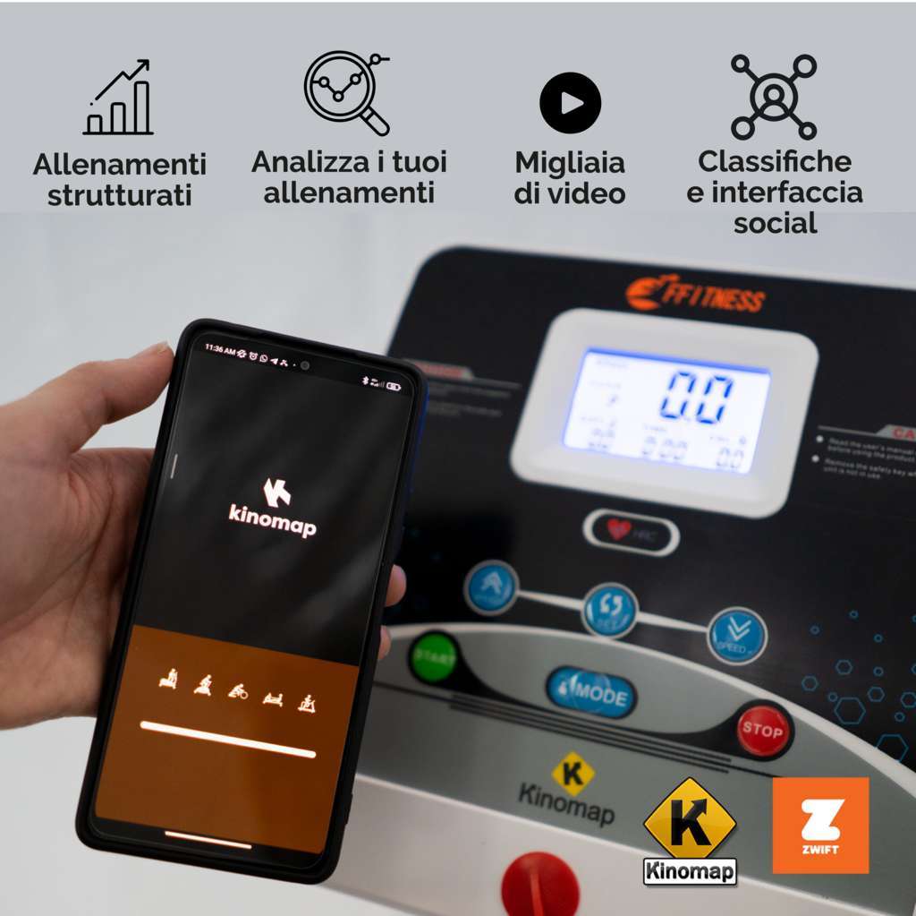 Tapis Roulant Elettrico Pieghevole 12 km/h