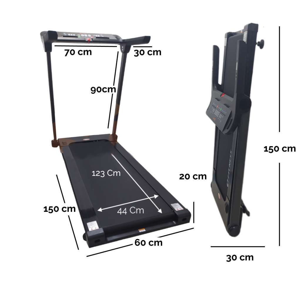 Compact Folding Electric Treadmill 16km/h