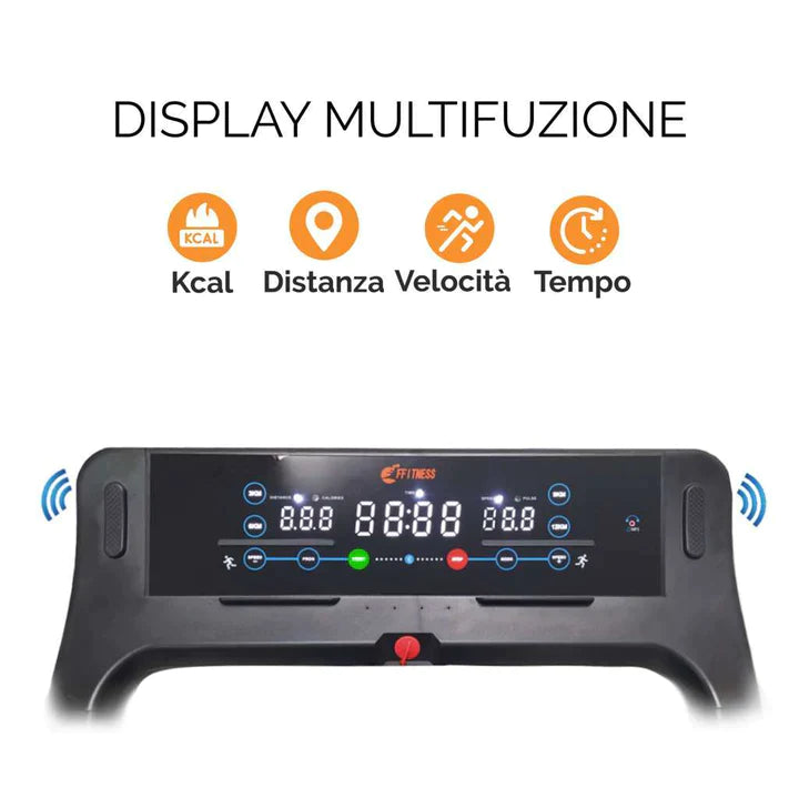 Folding Electric Treadmill 16km/h + Dumbbell Bundle