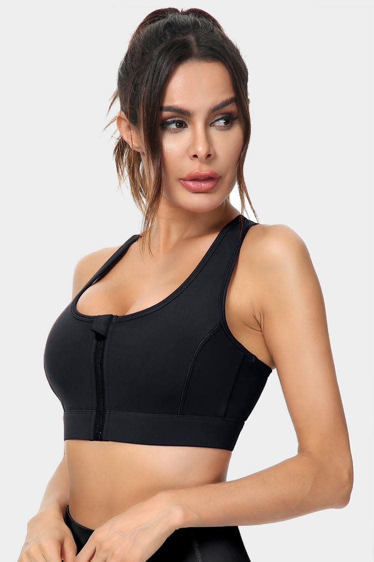 Vutru Racerback Sports Zip Bra