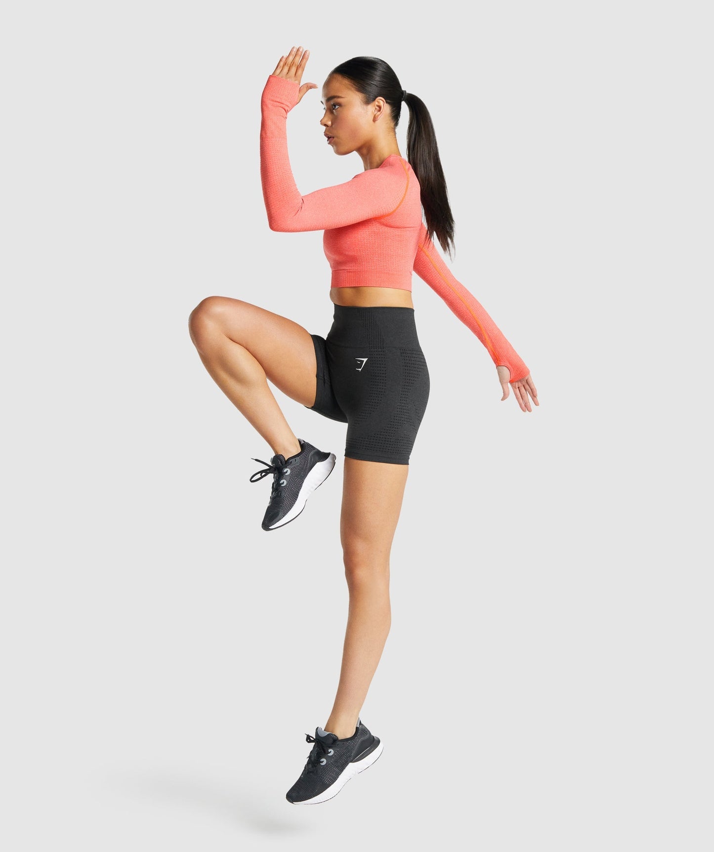 Gymshark Vital Seamless 2.0 Shorts - Black Marl
