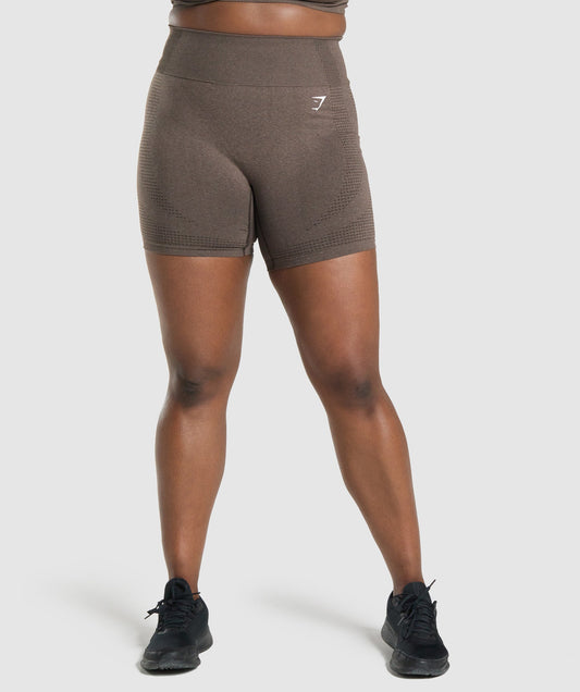 Gymshark Vital Seamless 2.0 Shorts - Brown Marl