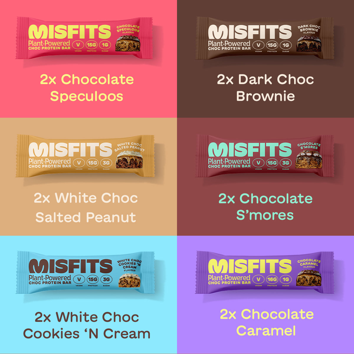 Misfits Protein Bar - Variety Pack