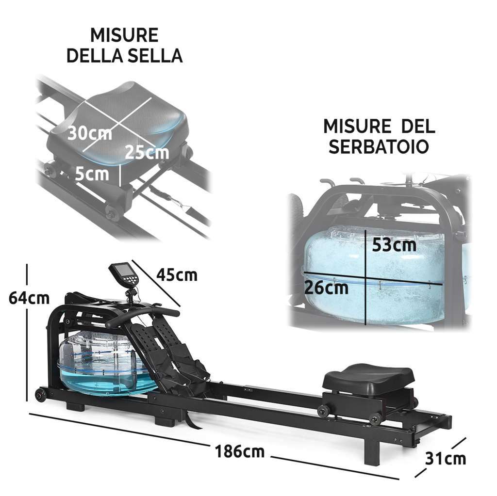 Water Resistance Rowing Machine