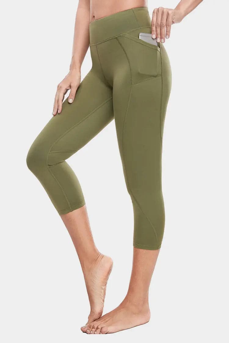 Vutru High-Waist Sports Capri Leggings