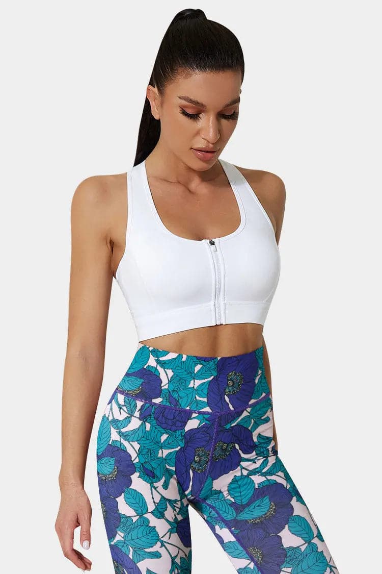 Vutru Racerback Sports Zip Bra