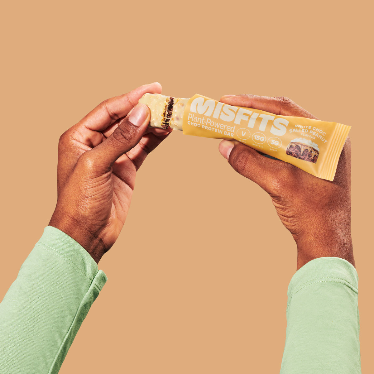 Misfits Protein Bar - White Choc Salted Peanut