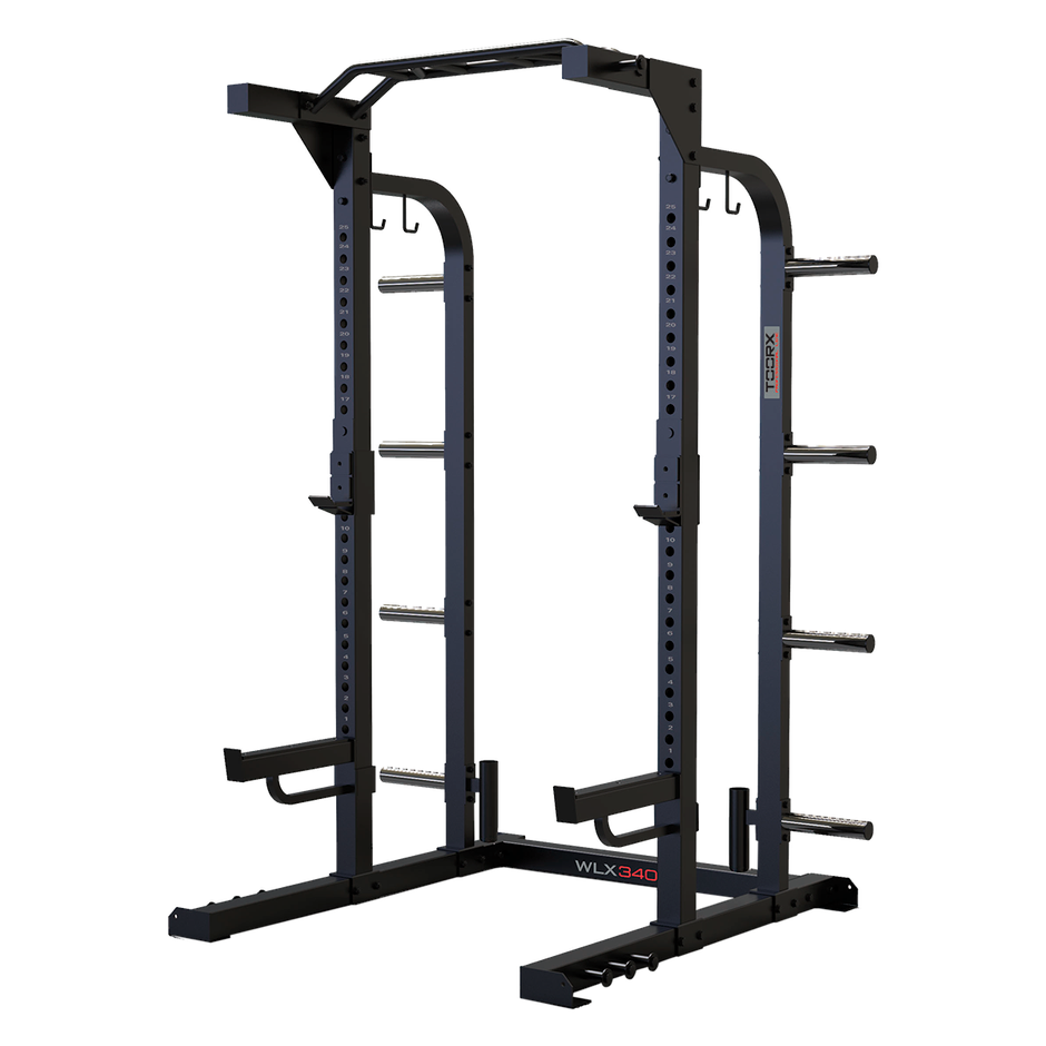 TOORX WLX-3400 Professional Power Rack with Lat Attachment