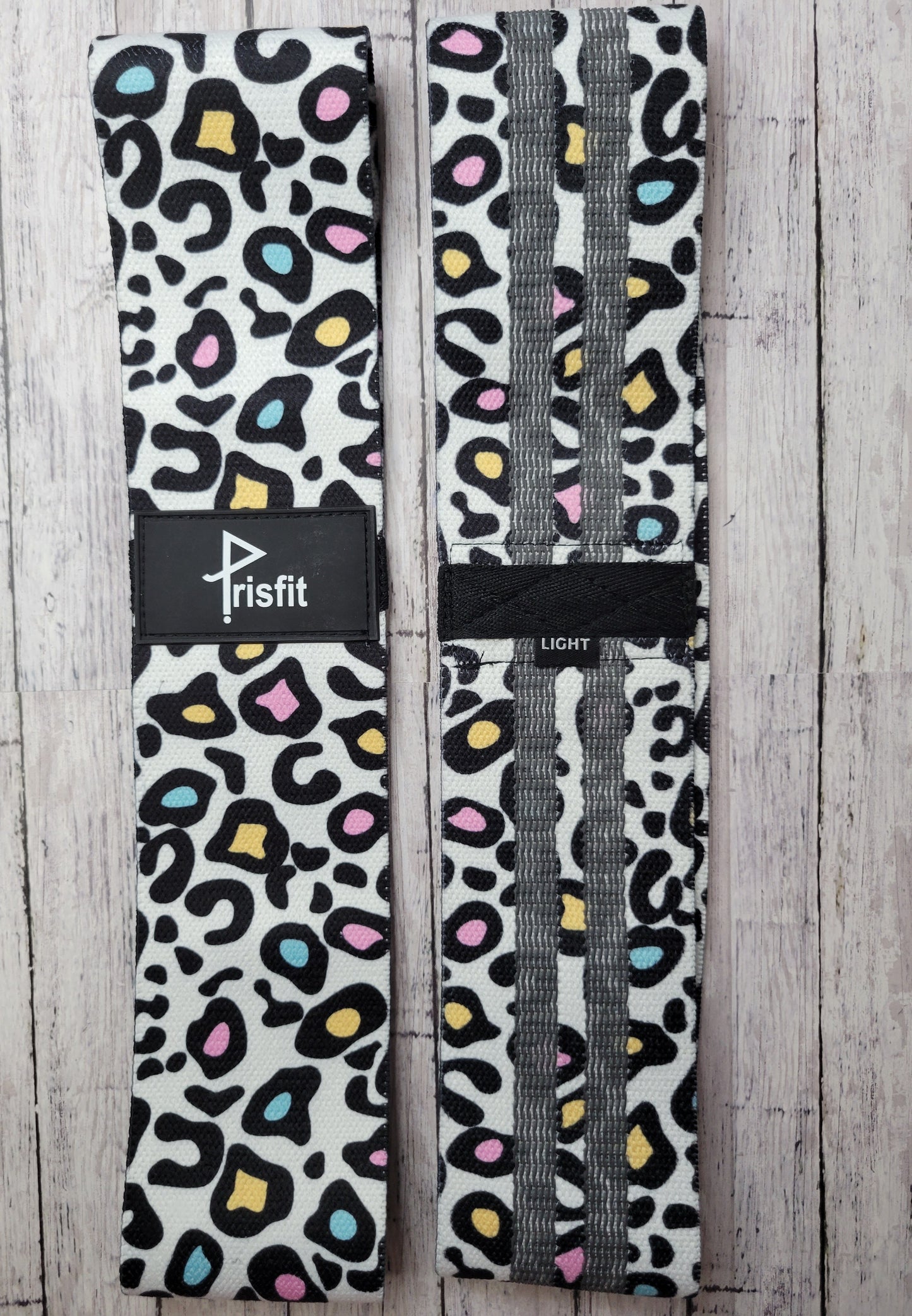 White Multi-Color Leopard Glute Band (Light)