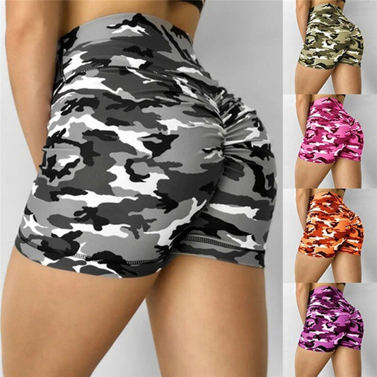 Women's Camouflage Gym And Sports Shorts