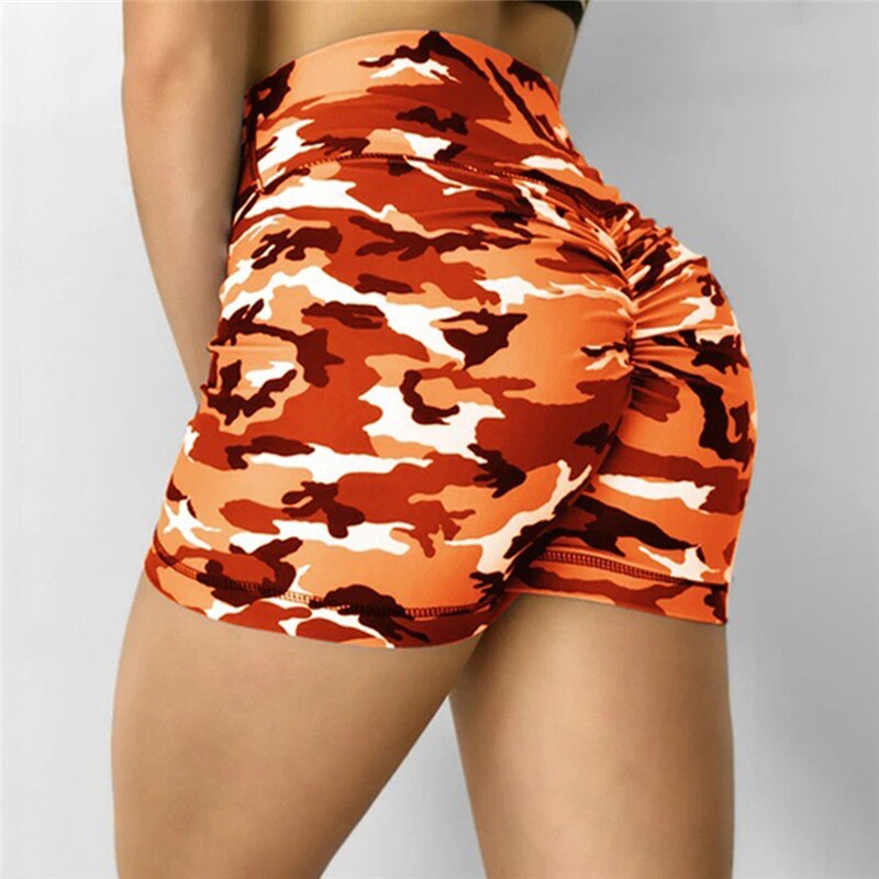 Women's Camouflage Gym And Sports Shorts