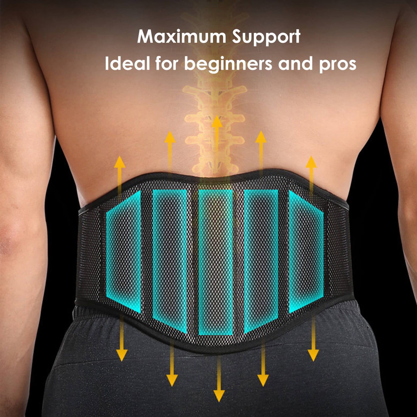 Weight Lifting Belt for Workout, Powerlifting, Squat