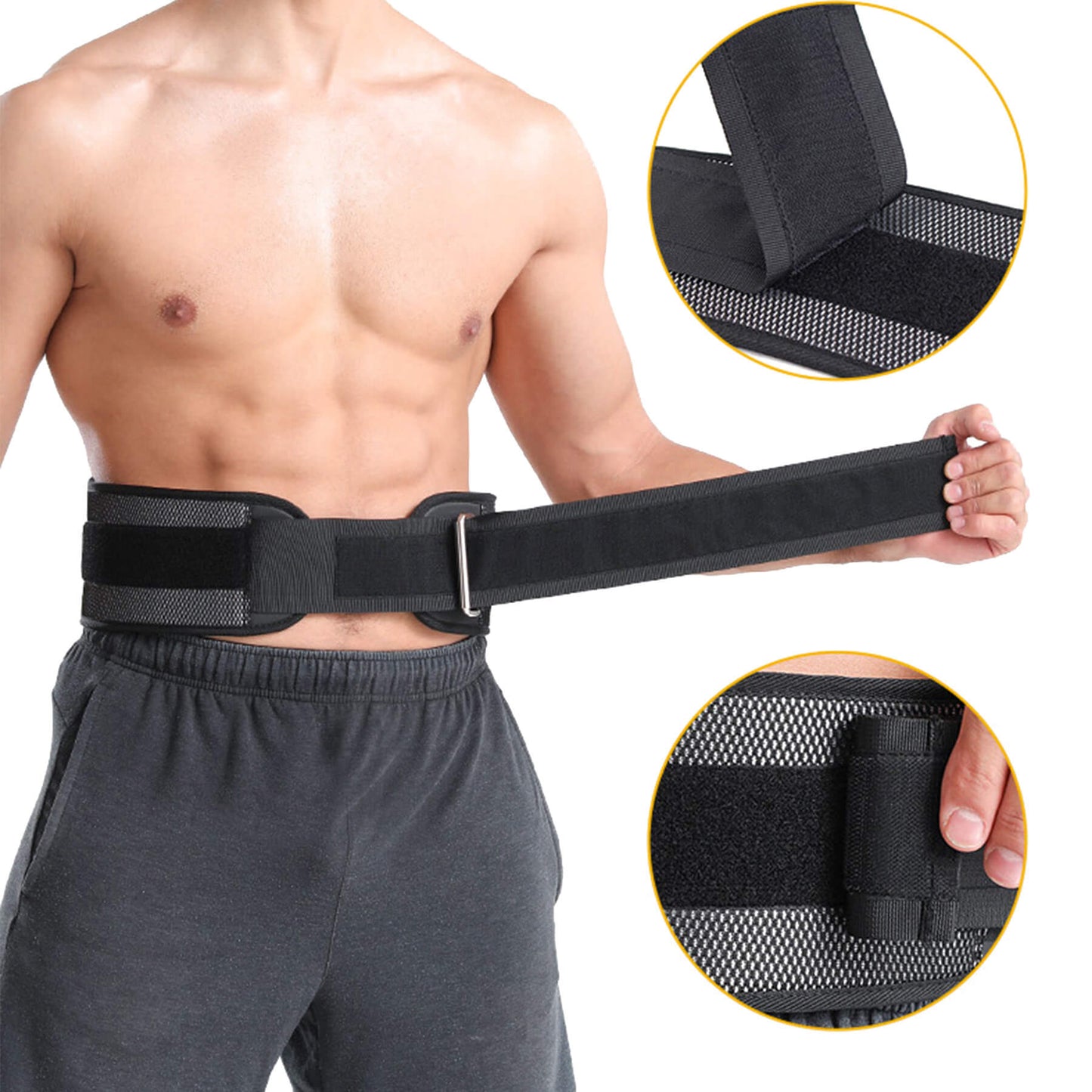 Weight Lifting Belt for Workout, Powerlifting, Squat