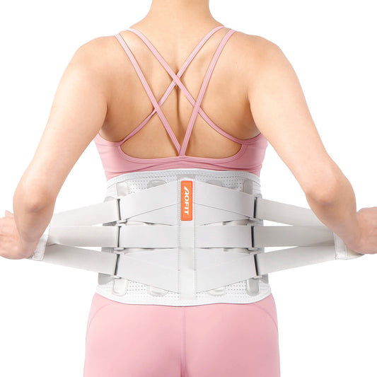 Aofit Back Brace For Lifting With Adjustable Compression Straps