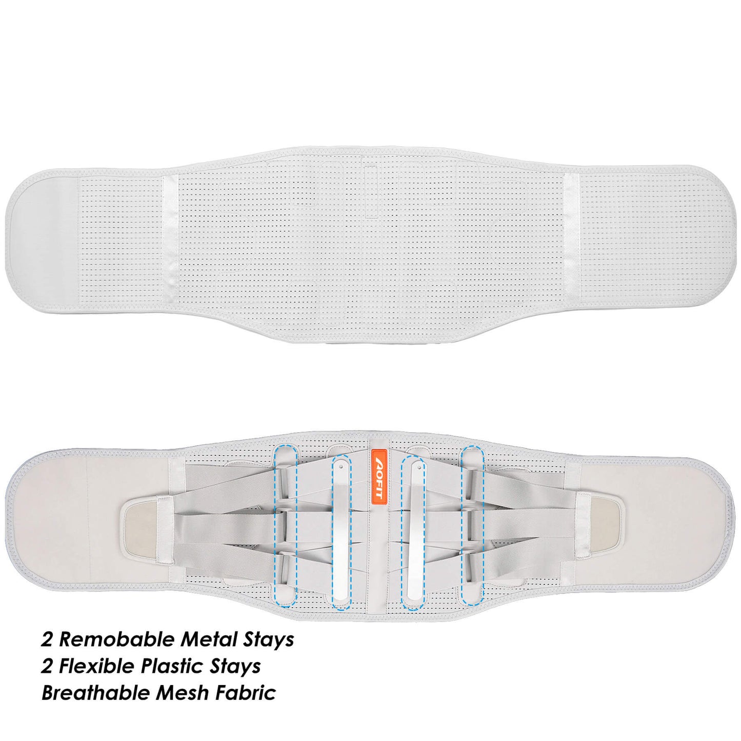 Aofit Back Brace For Lifting With Adjustable Compression Straps