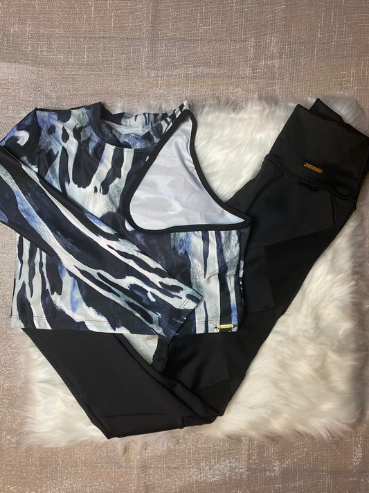 Zebra Long Sleeve Shirt Set