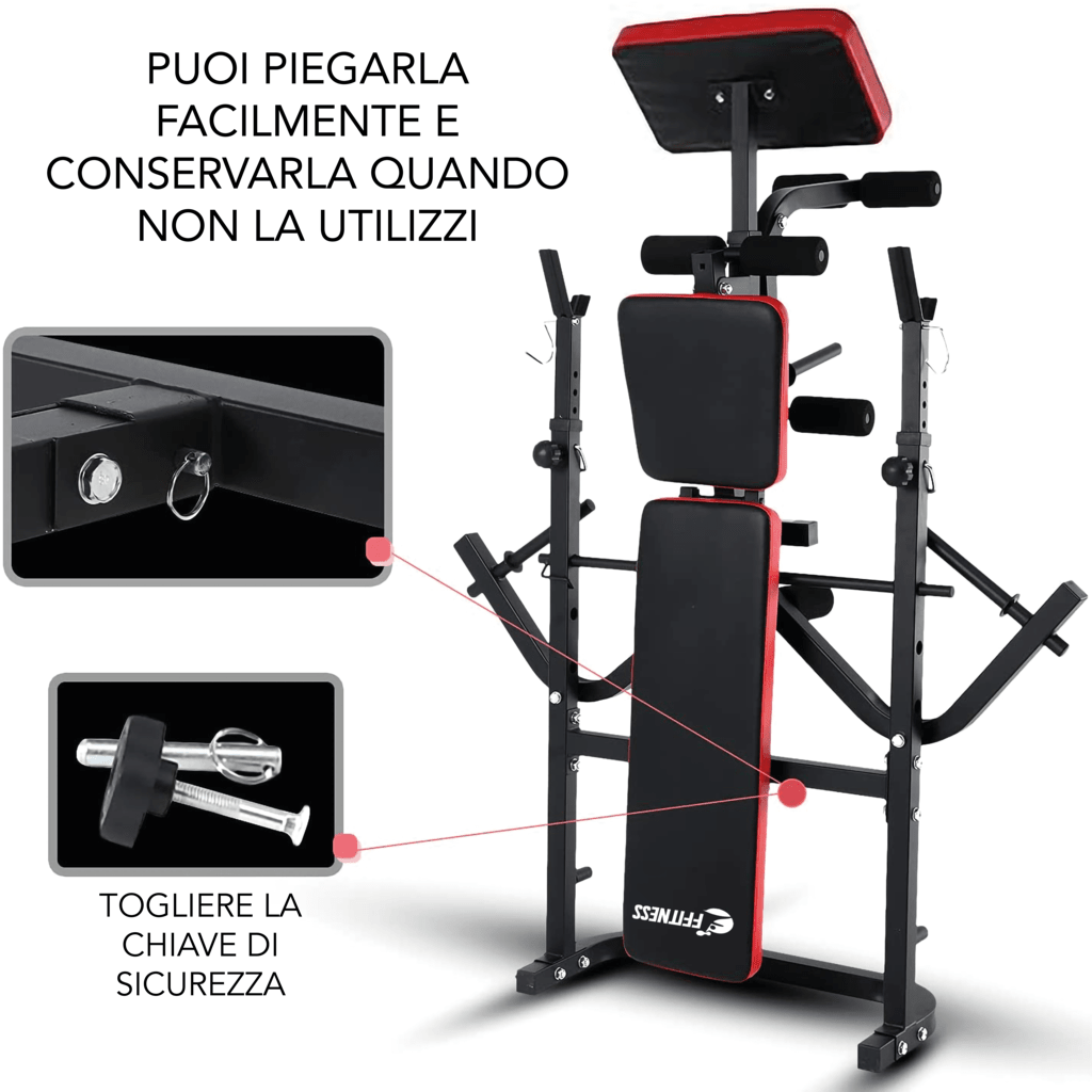 Adjustable Folding Weight Bench with Butterfly & Leg Extension - GYMMI