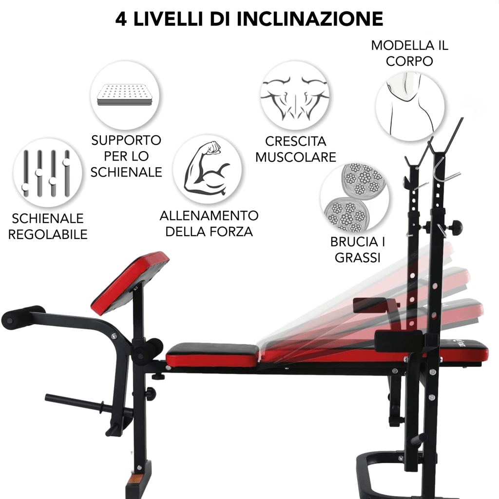 Adjustable Folding Weight Bench with Butterfly & Leg Extension - GYMMI