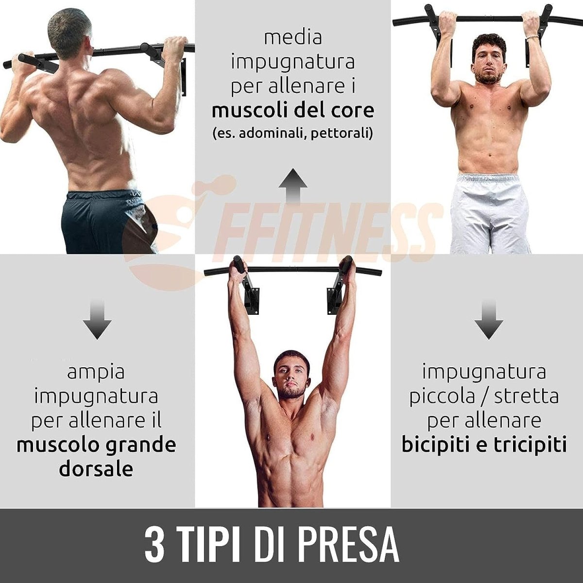 Barra per Trazioni a Parete - GYMMI