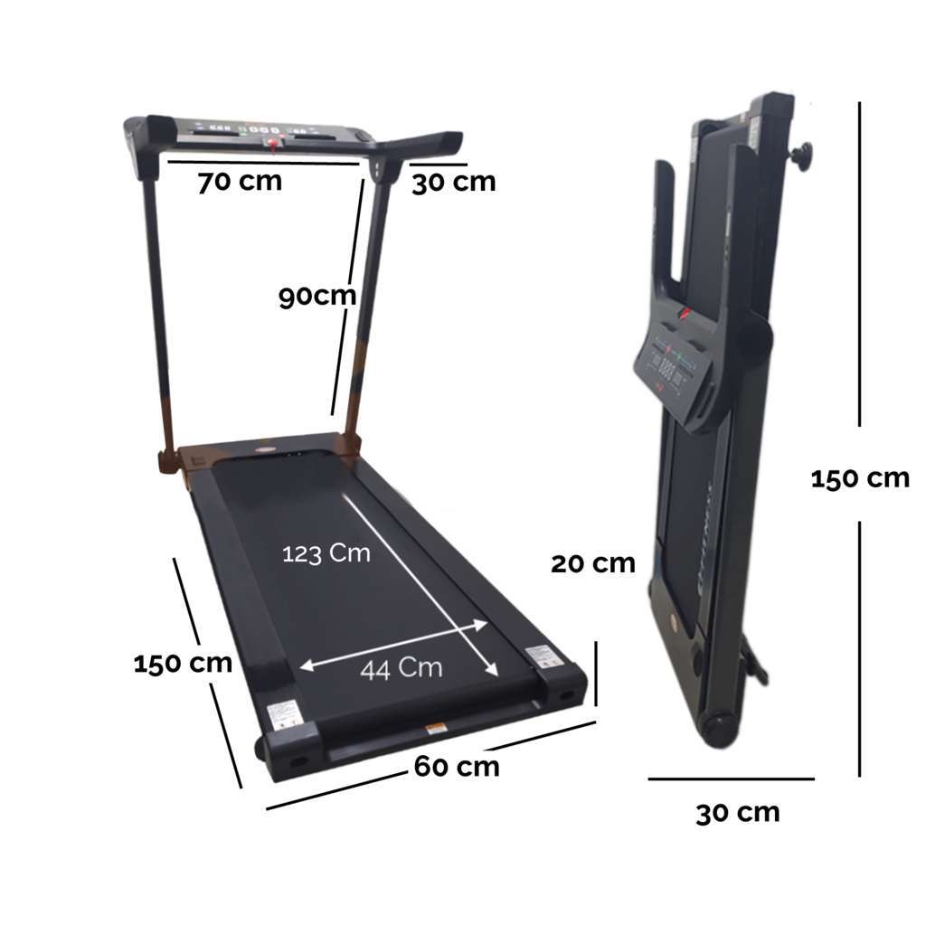 Compact Folding Electric Treadmill 16km/h - Clearance - GYMMI