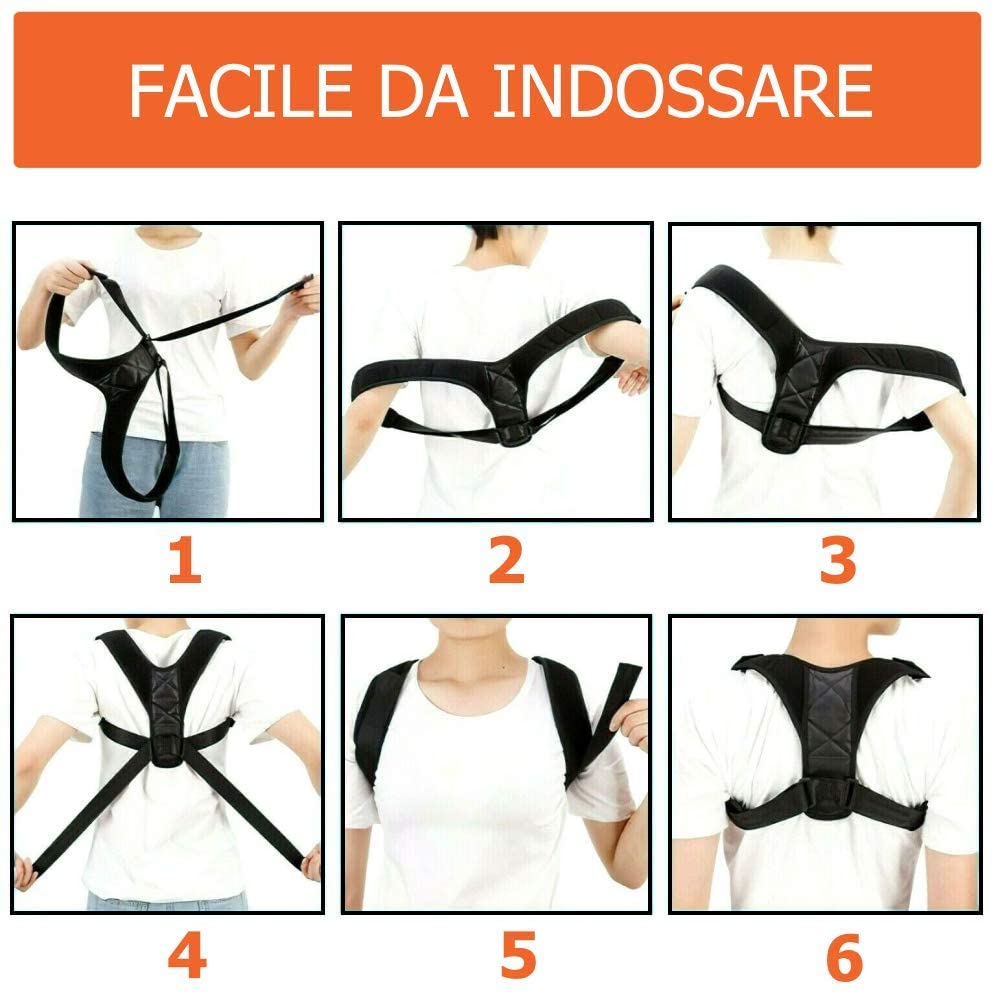 Correttore Posturale Traspirante e Regolabile - GYMMI