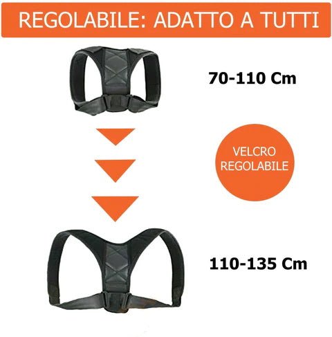 Correttore Posturale Traspirante e Regolabile - GYMMI