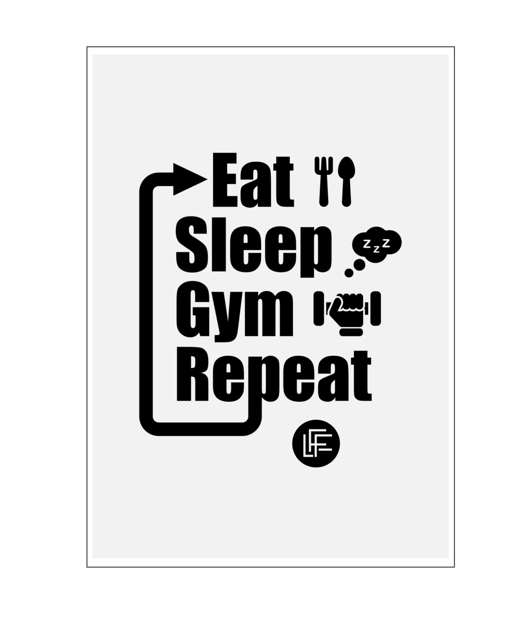 Art Print - Eat Sleep Gym Repeat