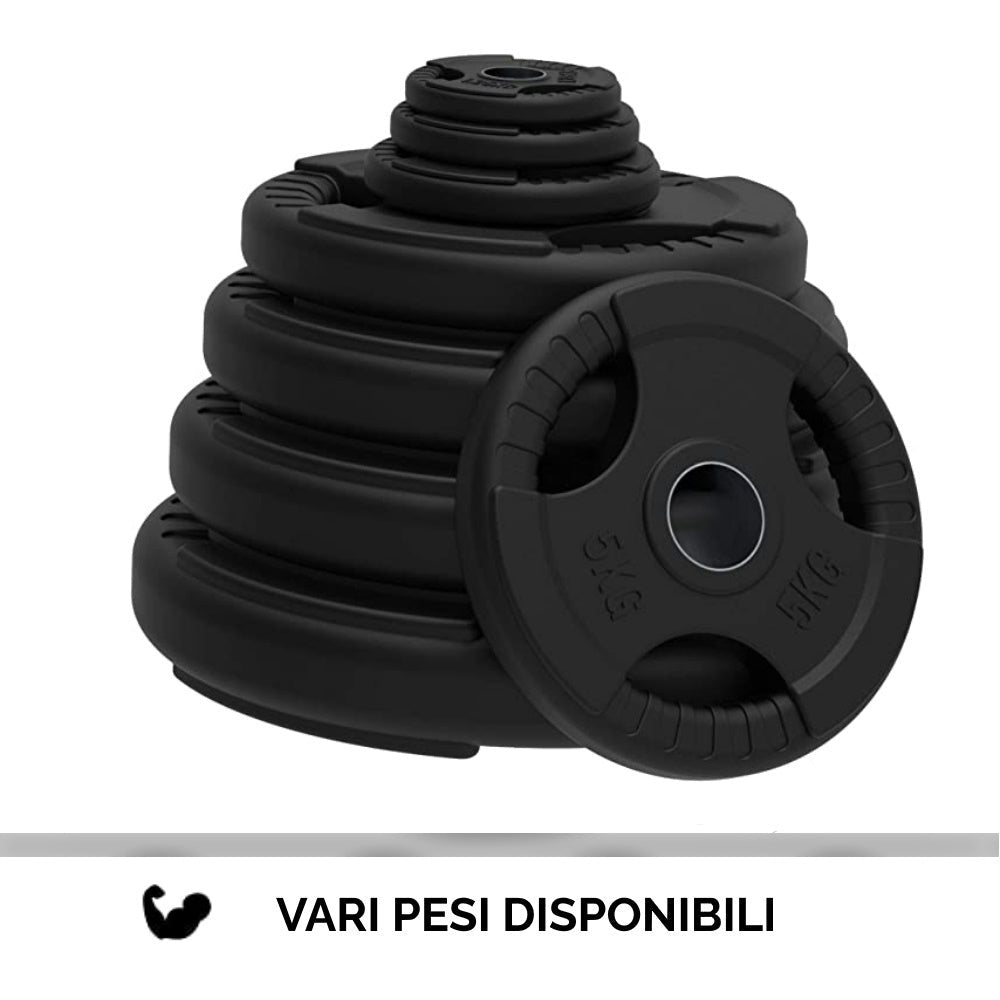 Disco Olimpionico Gommato - Vari Pesi Disponibili - GYMMI